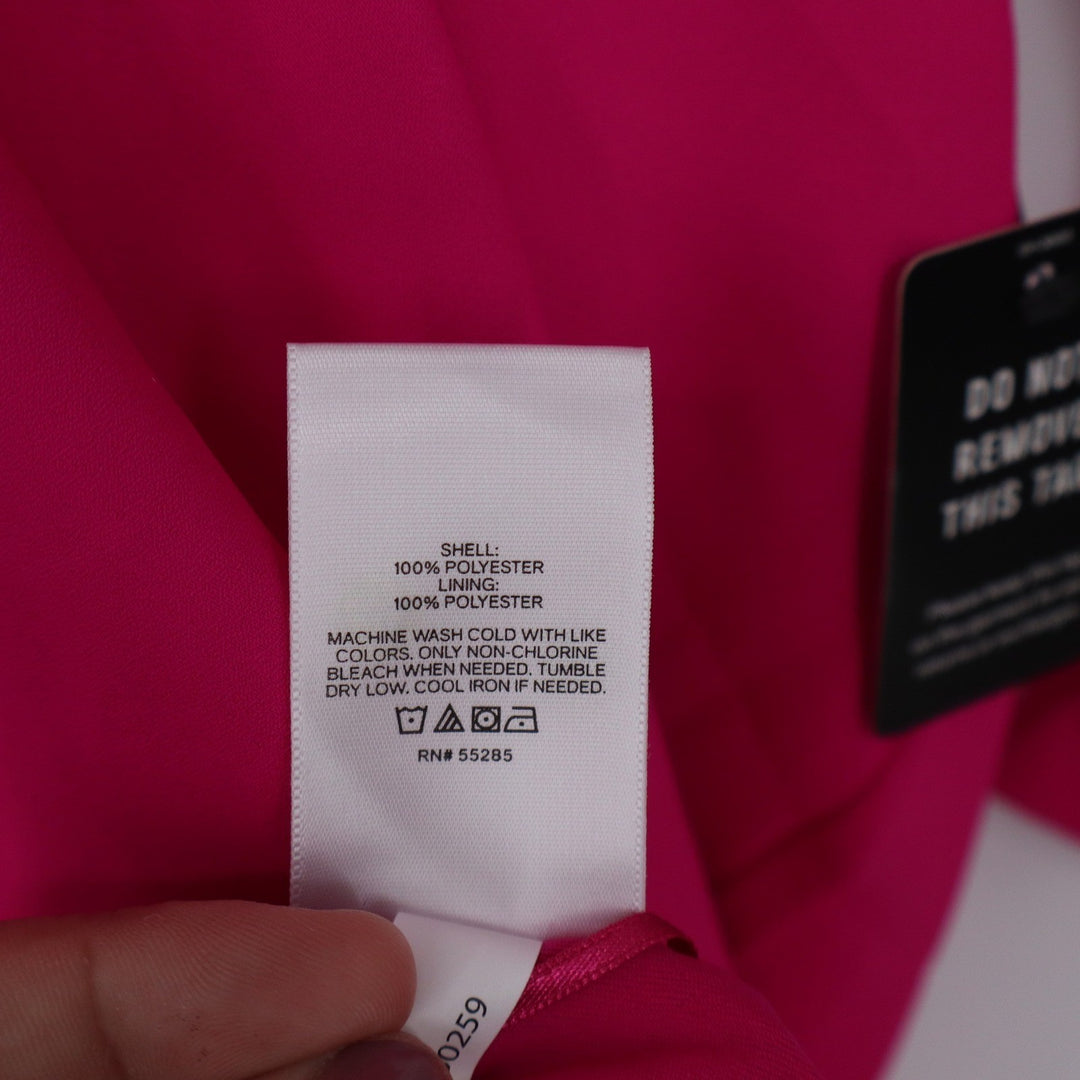 Express Portofino Shirt Dress Pink Long Sleeve Button Front Mini Dress M