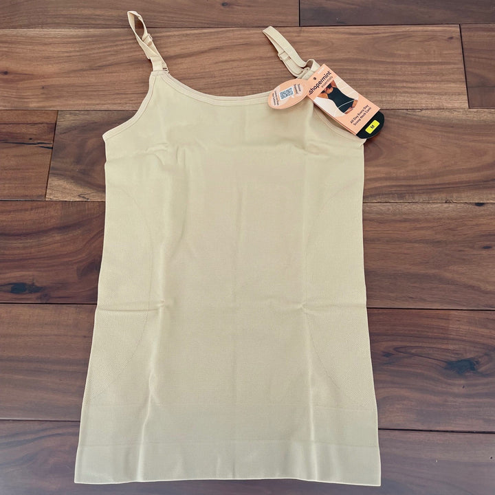 Shapermint Essentials All Day Every Day Scoop Neck Shapewear Tank Chai Size M