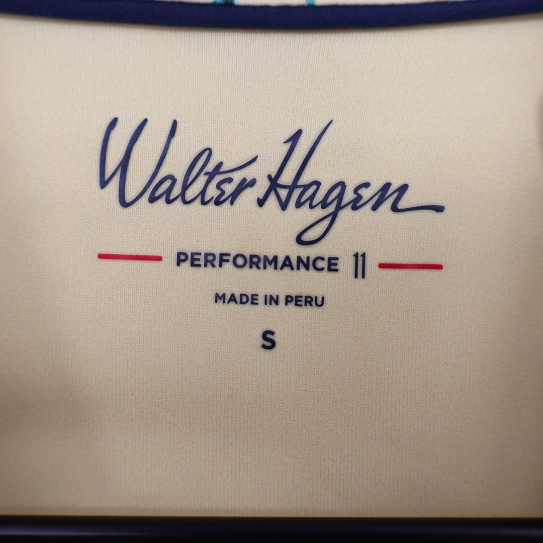 Walter Hagen Mens Performance 11 Golf Polo Shirt Yellow Beach Ball Cocktail S