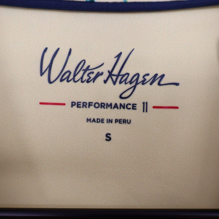 Walter Hagen Mens Performance 11 Golf Polo Shirt Yellow Beach Ball Cocktail S