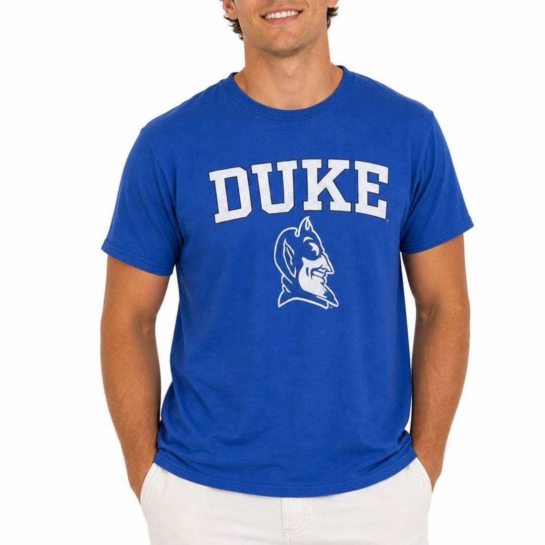 Duke University Blue Devils T-Shirt Royal Blue Gildan Graphic Tee Mens Large L