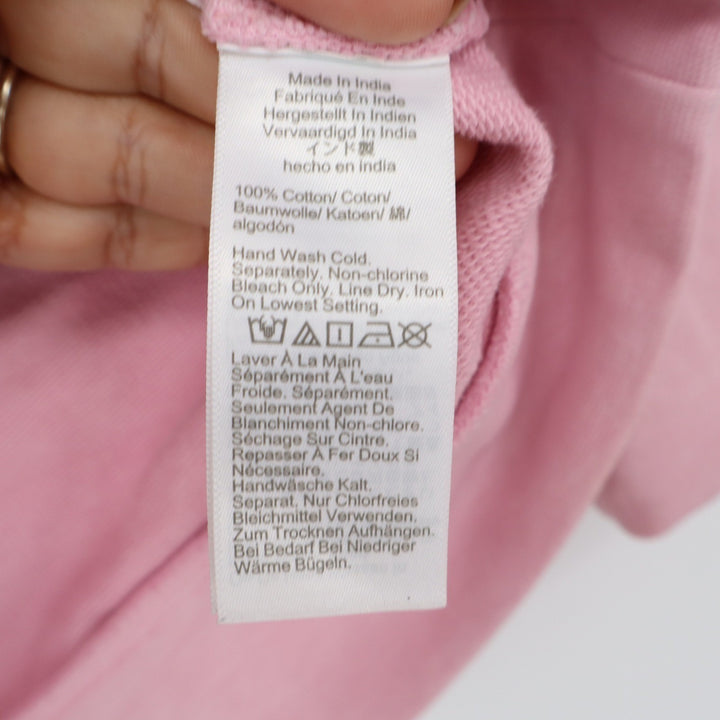 J.Crew Womens Ombre Dip-Dye Cotton Sweatshirt Orange Pink White Small