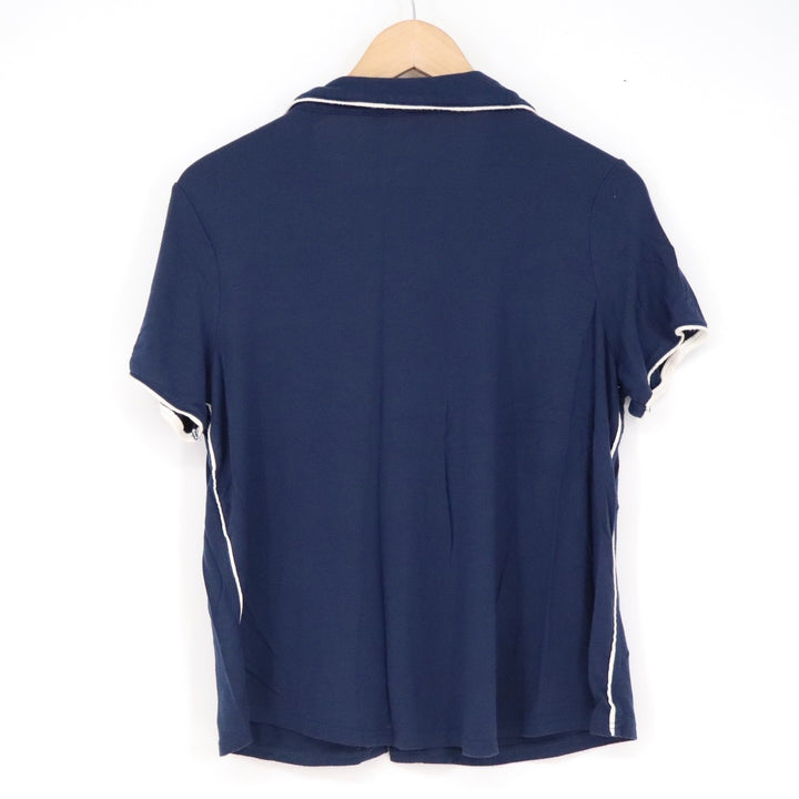 Stars Above Navy Blue Beautifully Soft Pajama Set Short Sleeve Shorts Medium