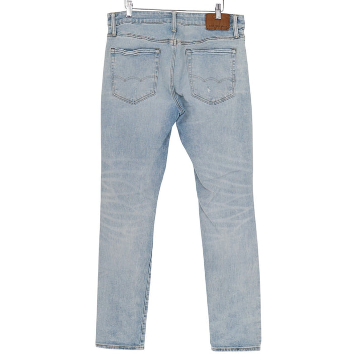 American Eagle Outfitters Jeans Mens 34x34 Blue Cotton Stretch Distressed Skinny