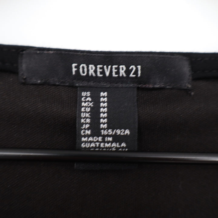 Forever 21 Black Ruched Bodycon Dress Chest Cutout Sleeveless Medium