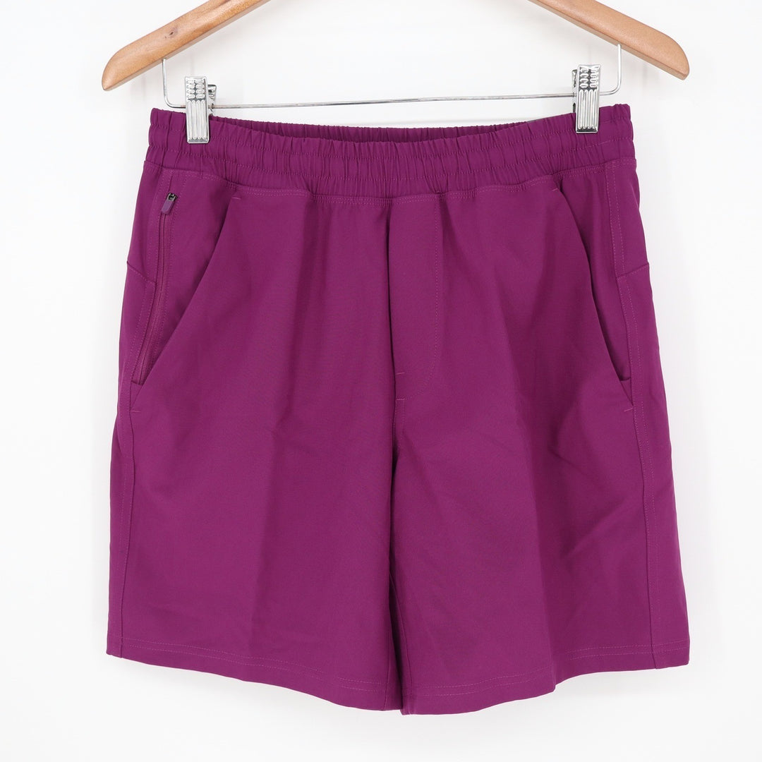 VRST Mens All-In Lined Training Short 7" Black Cherry Purple Small NEW