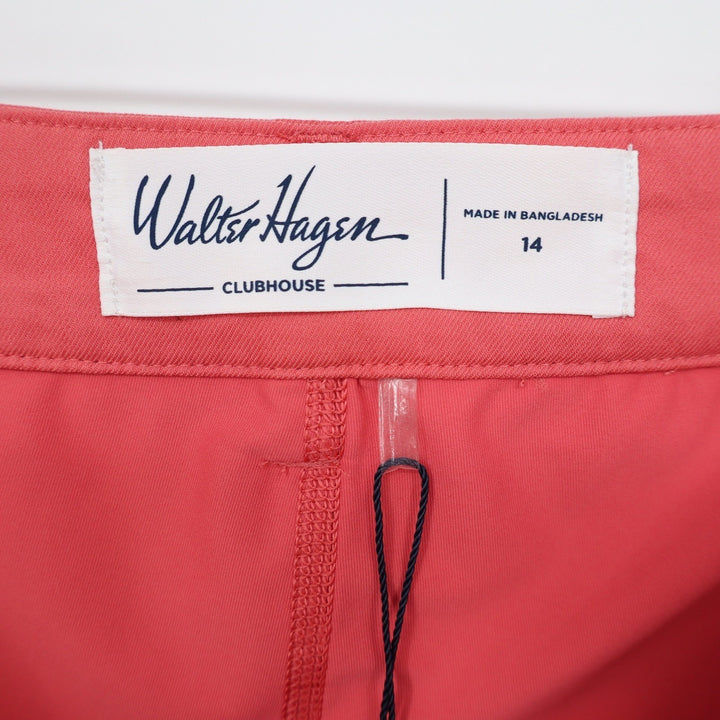 Walter Hagen Clubhouse Womens 14 Pink Rouge Golf Skort Stretch UPF 50+