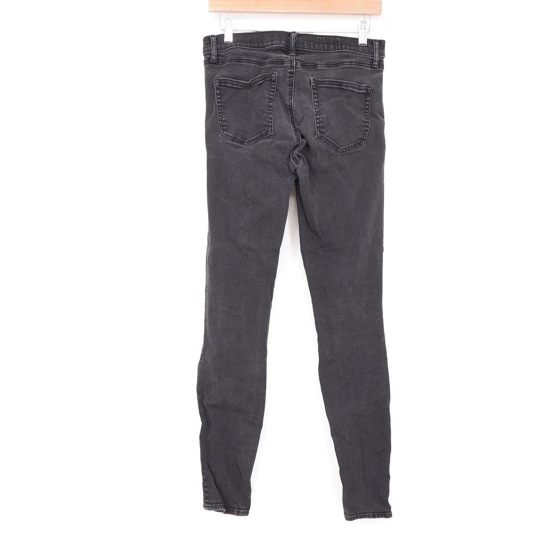 Gap 1969 True Skinny Jeans Womens 29L Faded Black Stretch Denim
