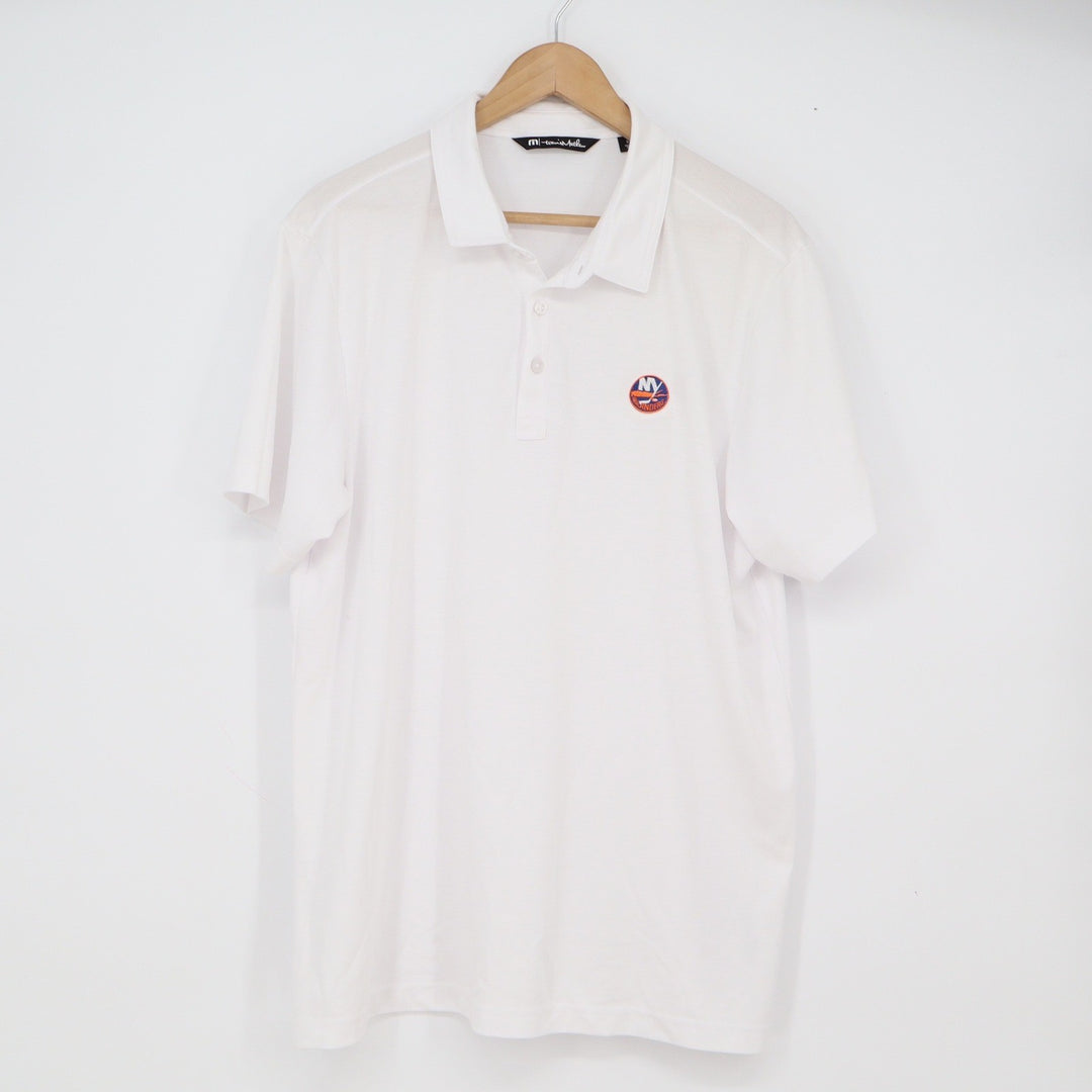 New York Islanders TravisMathew Polo Mens XL White NHL Hockey Other Brand Good
