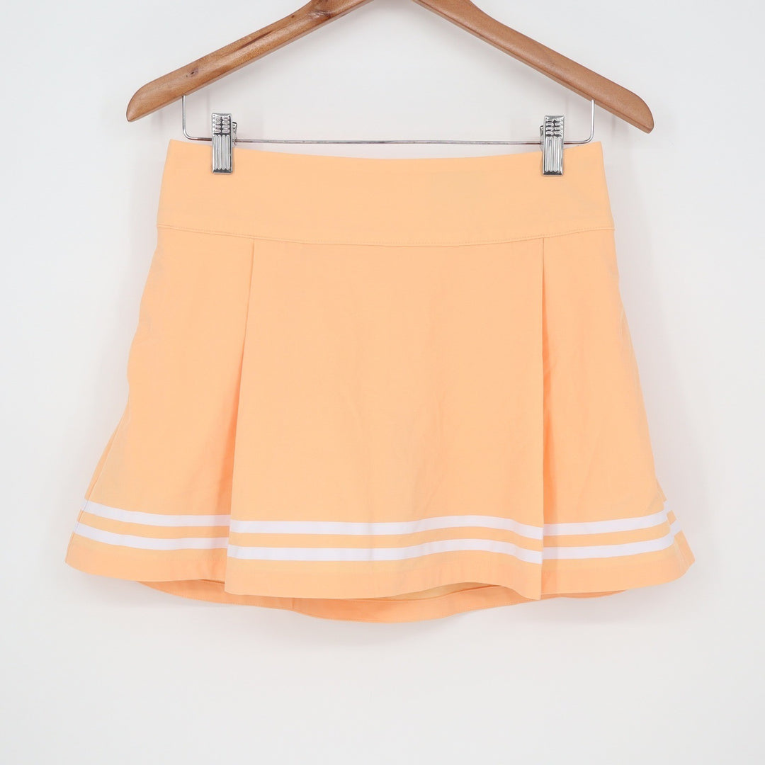 Calia Womens TrueLight Golf Skort Peach Sherbet Orange Striped Size 4