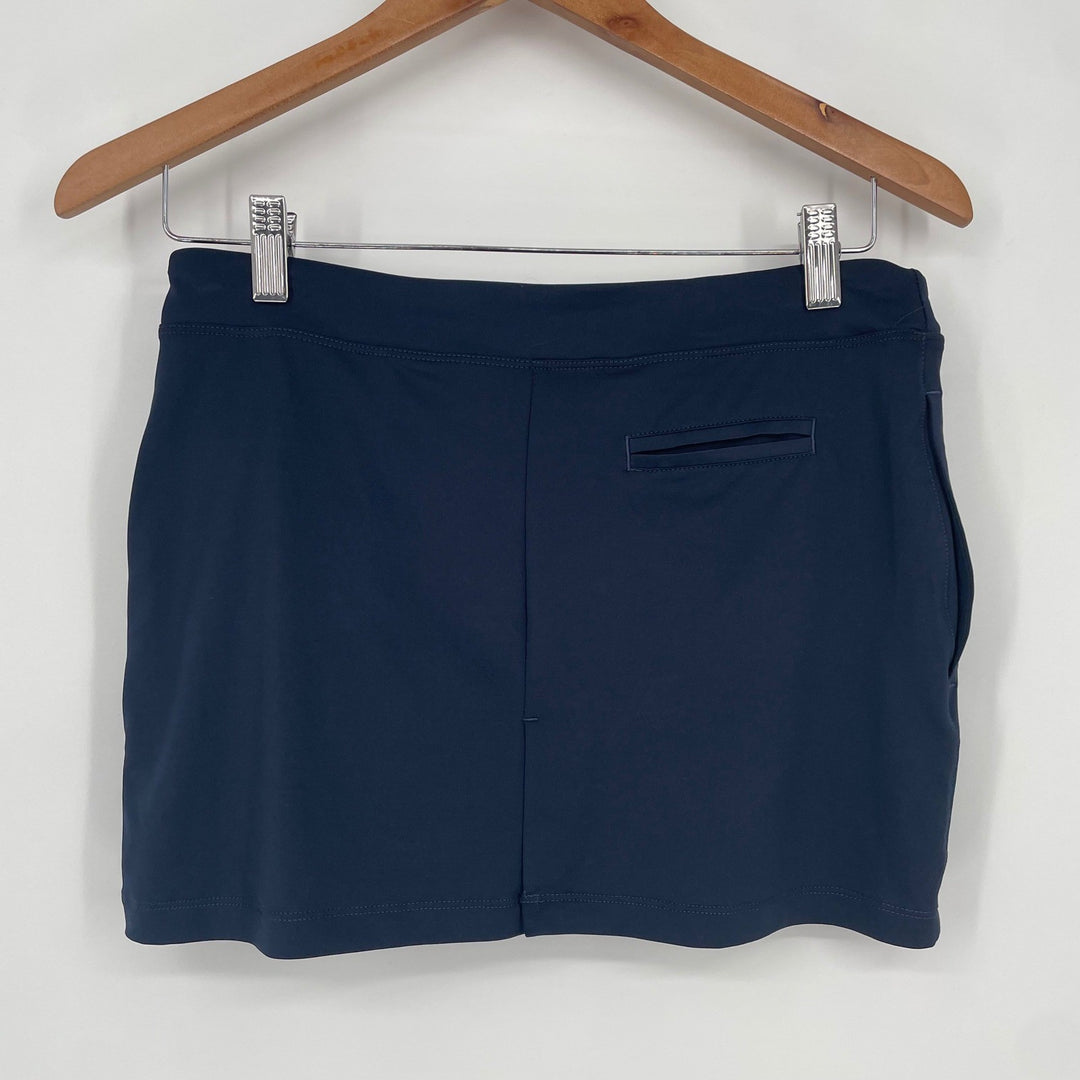 Puma Girls Solid Knit Skirt Navy Blue L Athletic Golf Tennis School Uniform