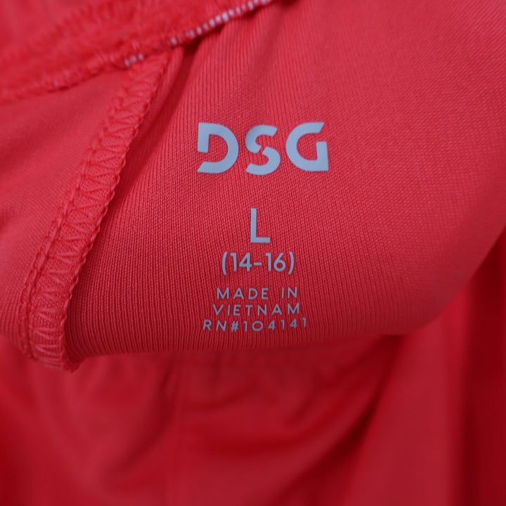 DSG Boys All Sport Short Cabana Coral Pure White L 14-16 NEW