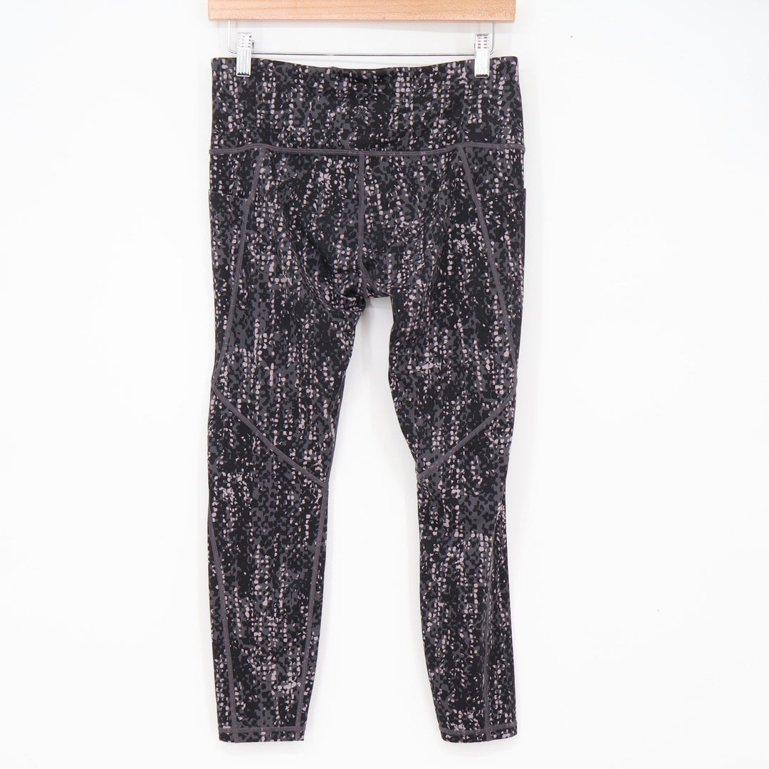 Athleta Leggings Womens MP Salutation Stash Grey Lavender Abstract Print