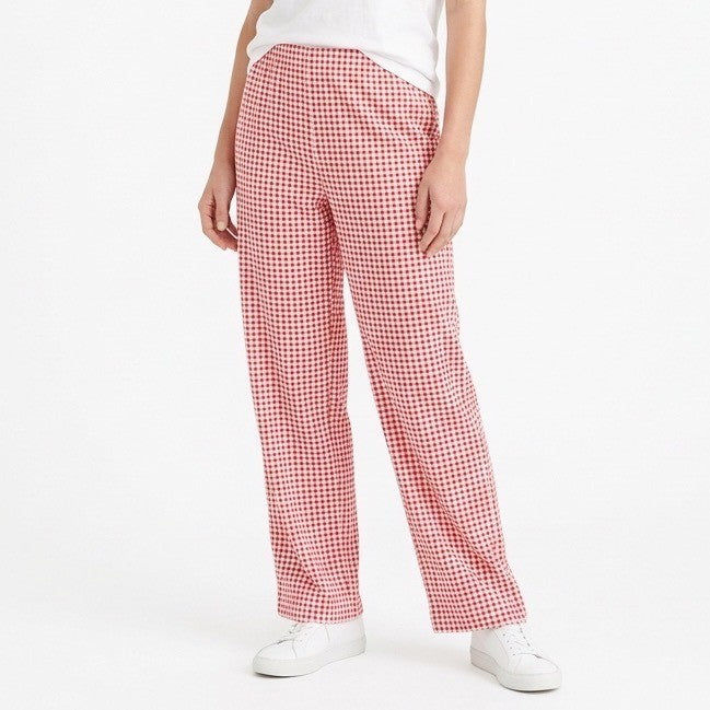 Charter Club Intimates Pajama Pants Womens XL Red White Gingham Check Sleepwear