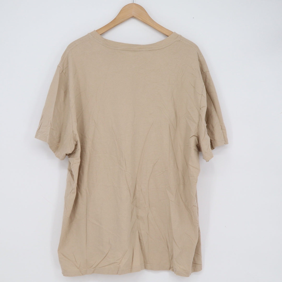 Old Navy Mens XXL Soft-Washed Cotton T-Shirt Tan Khaki Short Sleeve Crewneck