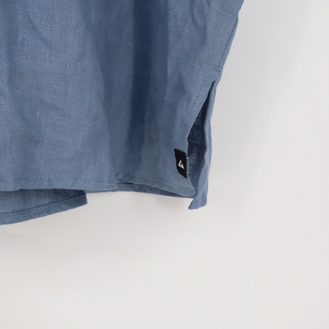 American Giant Easy Linen Shirt Breach Horizon Size L Made in USA