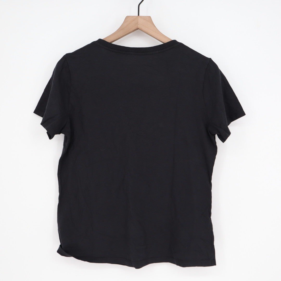 American Giant Classic V Neck T Shirt Black Made in USA Size M