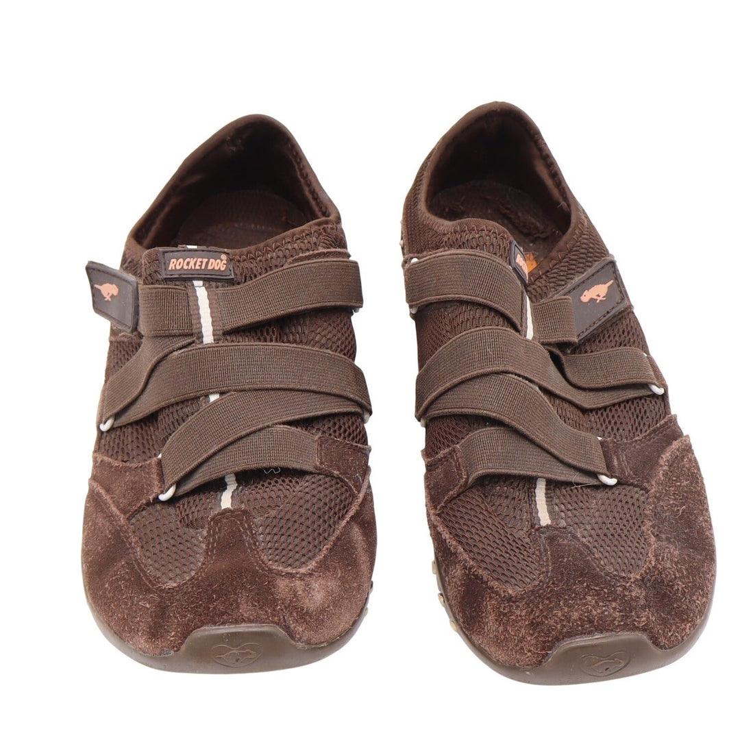 Rocket Dog Sneakers Womens 9 Mary Jane Brown Suede Mesh Studded Good