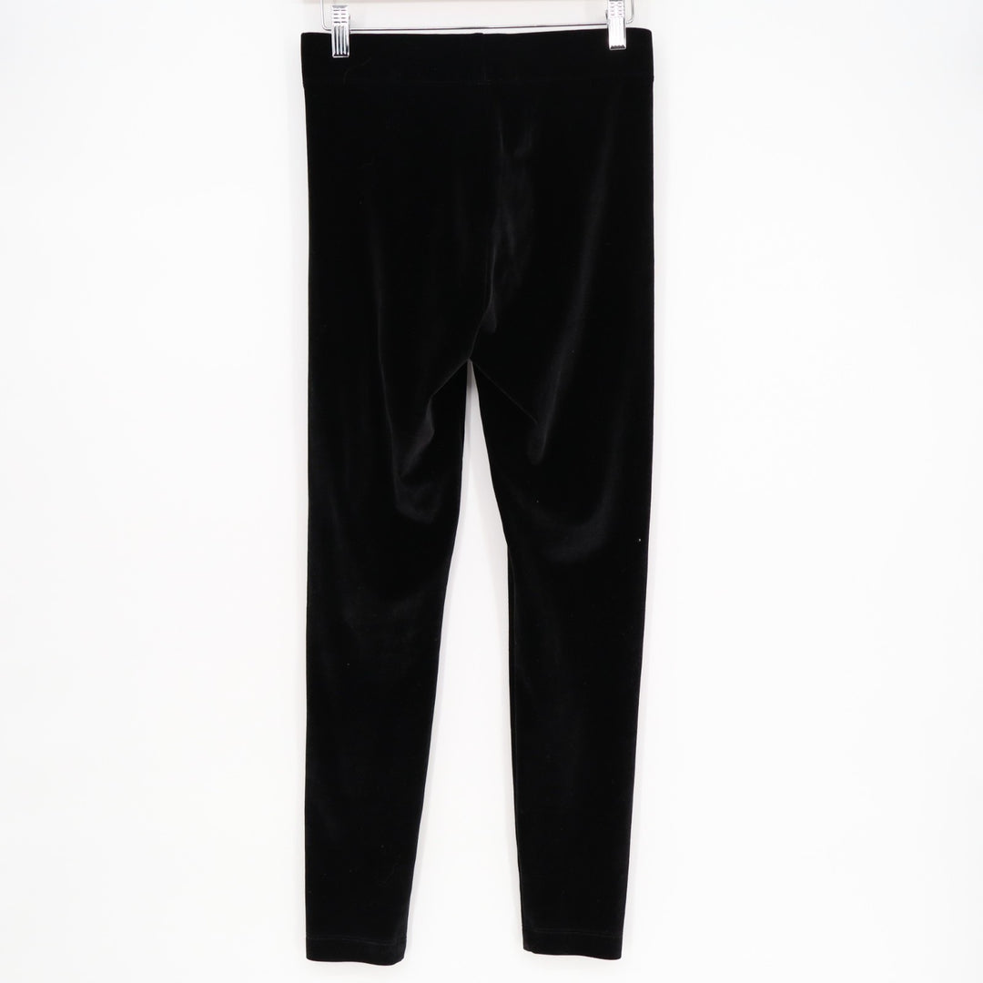 Lou & Grey Leggings Women Small Black Stretch Velvet High Rise Skinny Leg Active