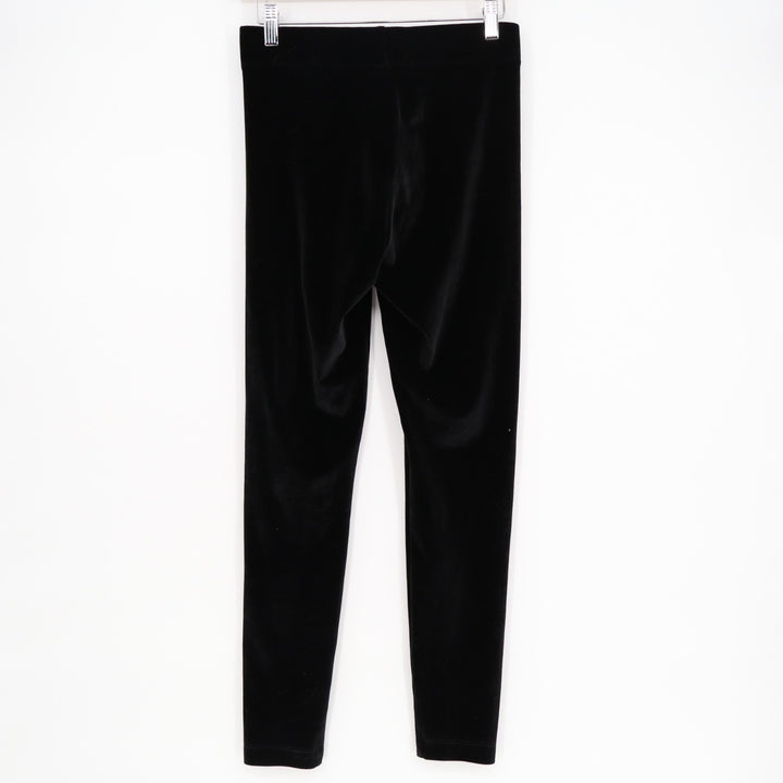 Lou & Grey Leggings Women Small Black Stretch Velvet High Rise Skinny Leg Active