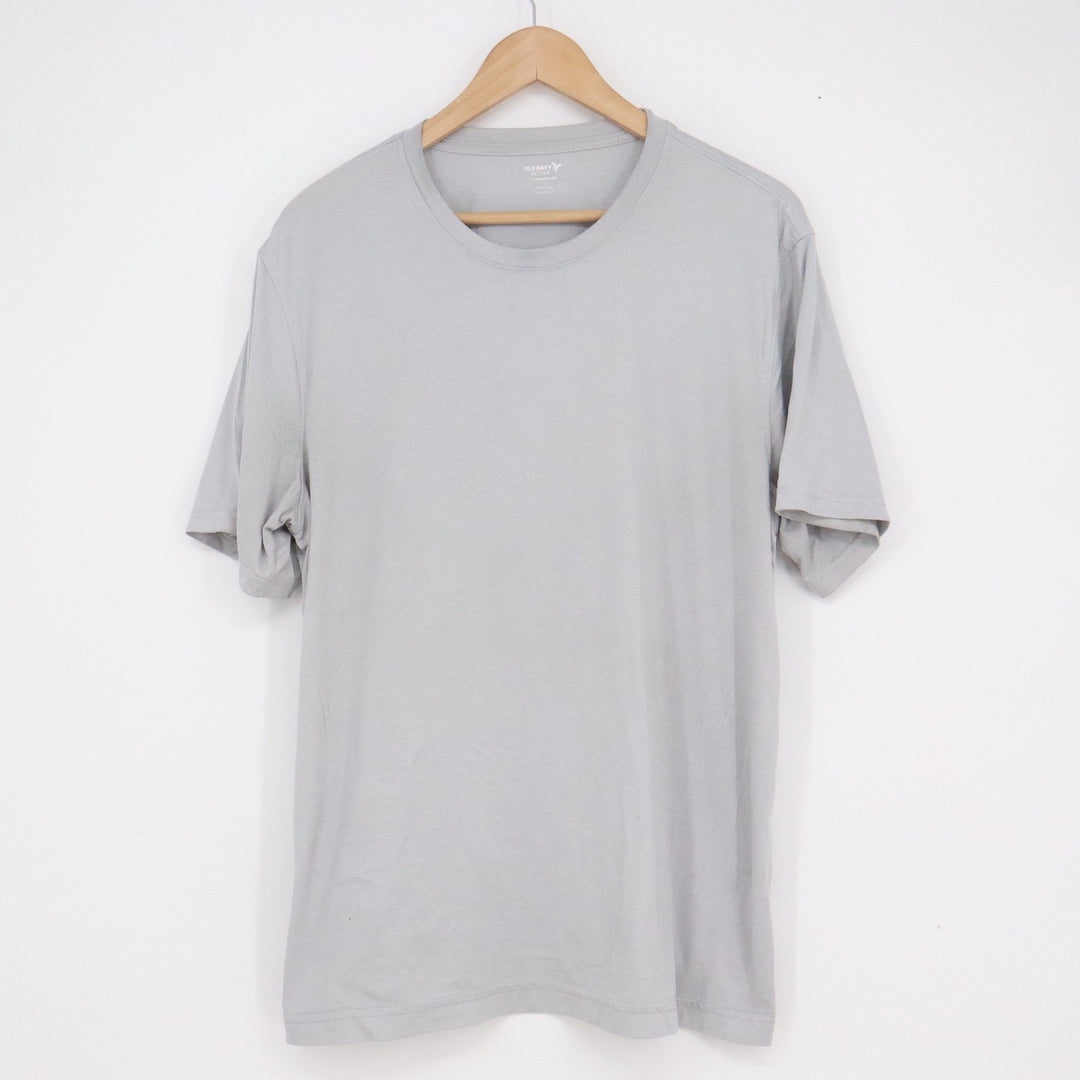 Old Navy Active Cloudmotion Mens Large Light Gray Go Dry Cool T-Shirt