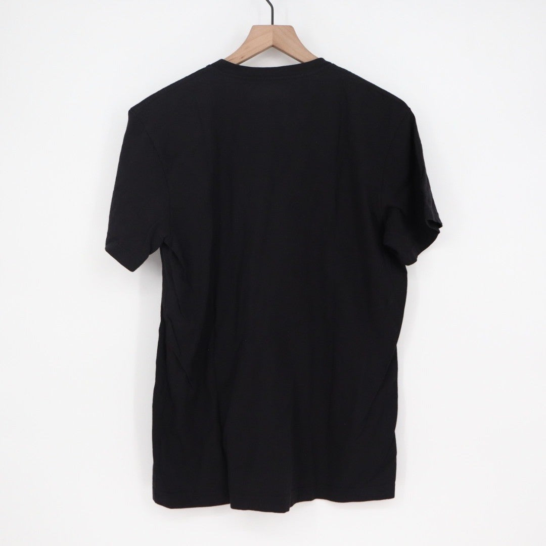 AMERICAN GIANT Mens Black Crew Neck T Shirt Size M Made in USA Cotton