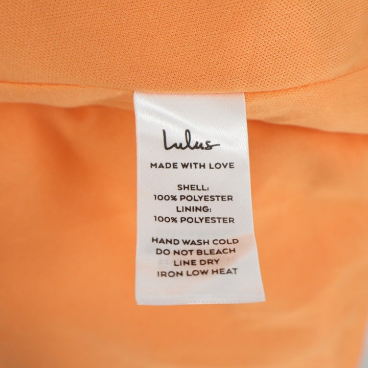 Lulus Celebration Time Tiered Midi Dress Womens XL Light Orange Lined Sleeveless