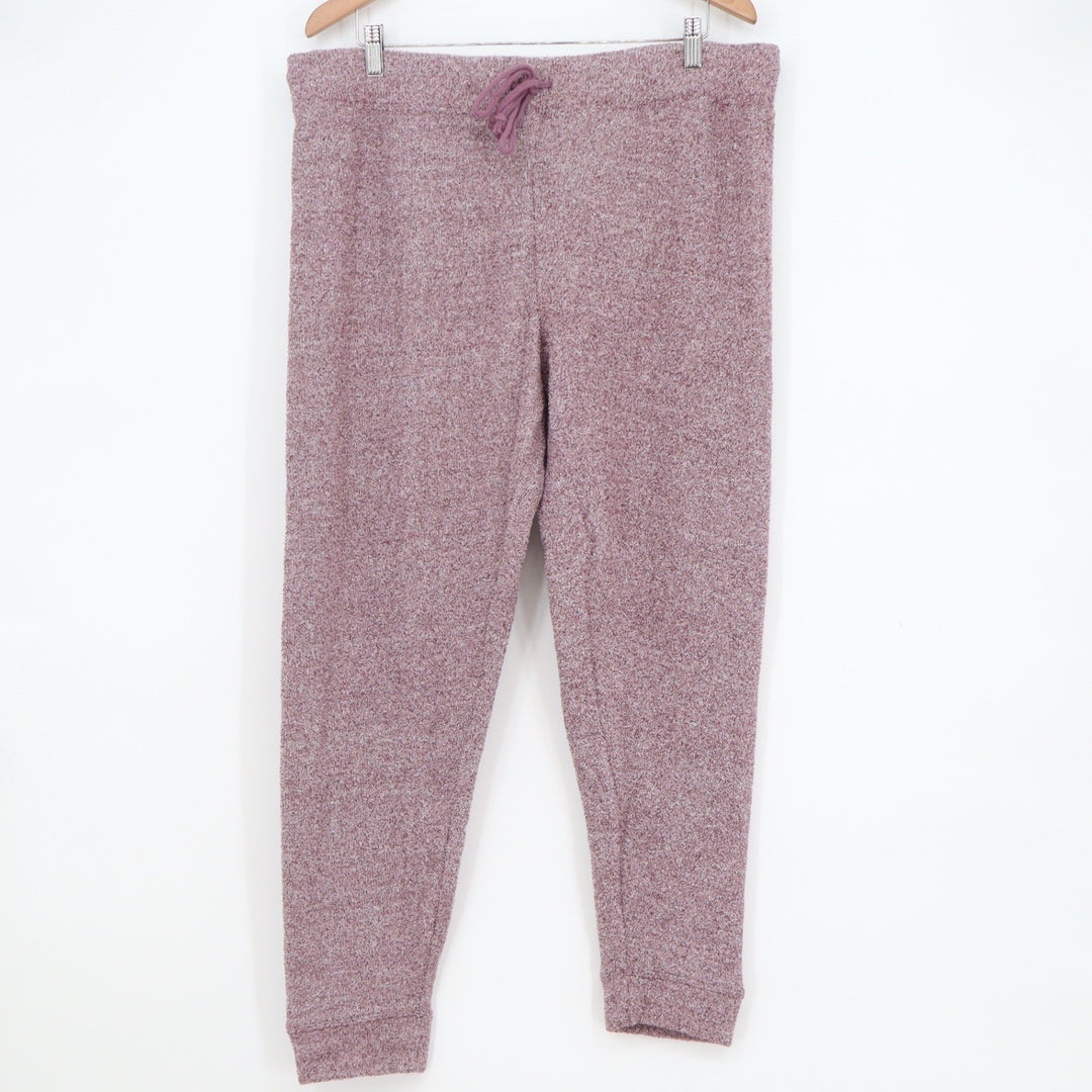 Secret Treasures Womens XL Purple Marled Knit Sleepwear Jogger Pants