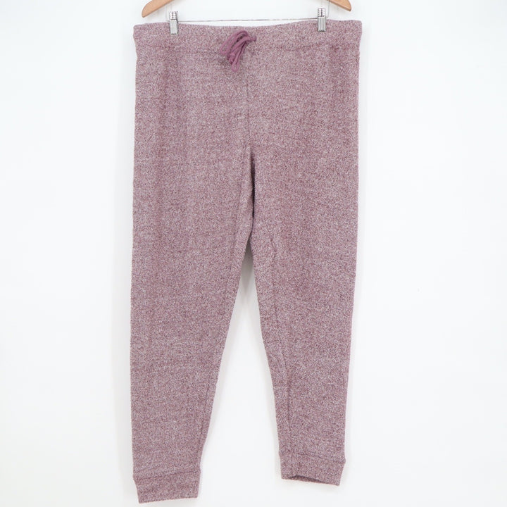 Secret Treasures Womens XL Purple Marled Knit Sleepwear Jogger Pants