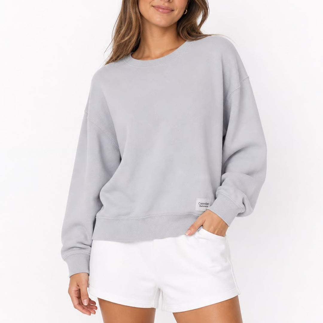 Calvin Klein Performance Sweatshirt Womens Large Purple Long Sleeve Crew Neck