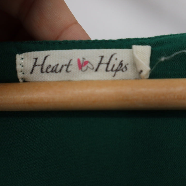 Heart & Hips Emerald Green Ruched Side Bodycon Dress Size M