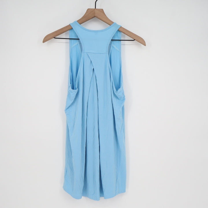 Tank Dress Womens Large Sky Blue Modla Stretch Racerback Scoop Neck Pullover