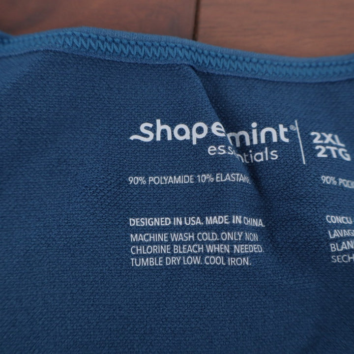 Shapermint Essentials All Day Every Day Scoop Neck Cami Women 2XL Blue Shapewear