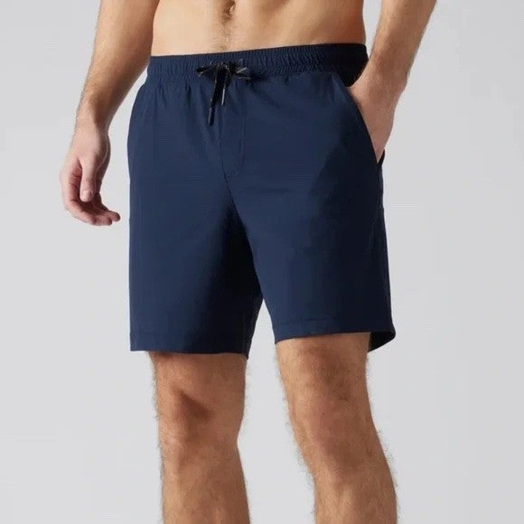 Allbirds Natural Run Shorts XXL Navy Blue Merino Wool Blend Athletic Performance