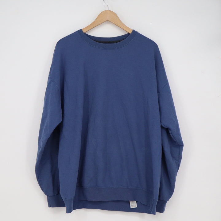 Athletic Works Mens XL Navy Blue Crewneck Sweatshirt Fleece Pullover
