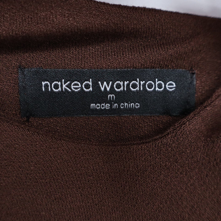 Naked Wardrobe Chocolate Brown Asymmetric Cutout Mini Dress Mens M