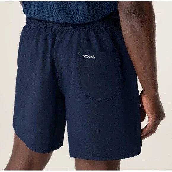 Allbirds Natural Run Shorts XXL Navy Blue Merino Wool Blend Athletic Performance