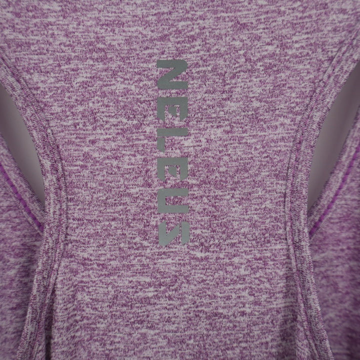 Neleus Active Tank Top Womens XL Purple Space Dye Scoop Neck Pullover Racerback