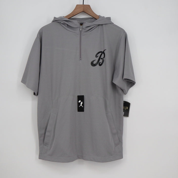 America's Brand Baseball Bat Bros BP Tee Mens Medium Grey Short Sleeve Hoodie