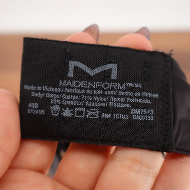 Maidenform One Fab Fit Everyday Modern Demi Underwire T Shirt Bra 40B Black