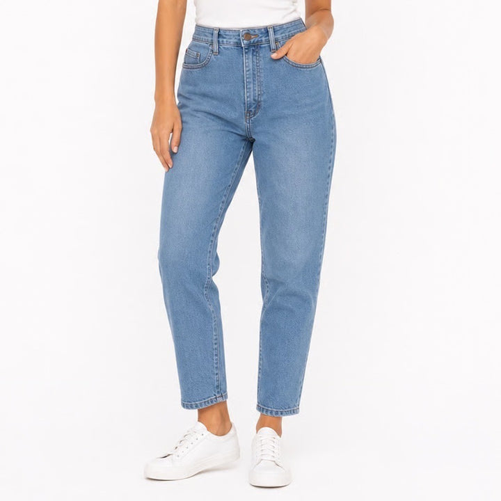 Fashion Nova P88S High Rise Skinny Jeans Medium Wash Blue Size 9 Stretch Denim