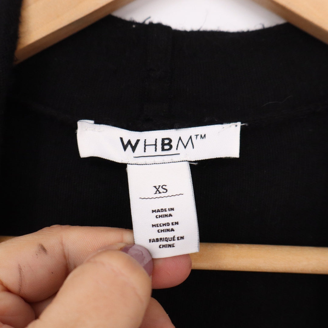 White House Black Market WHBM Black Open Front Rayon Cardigan Sweater XS