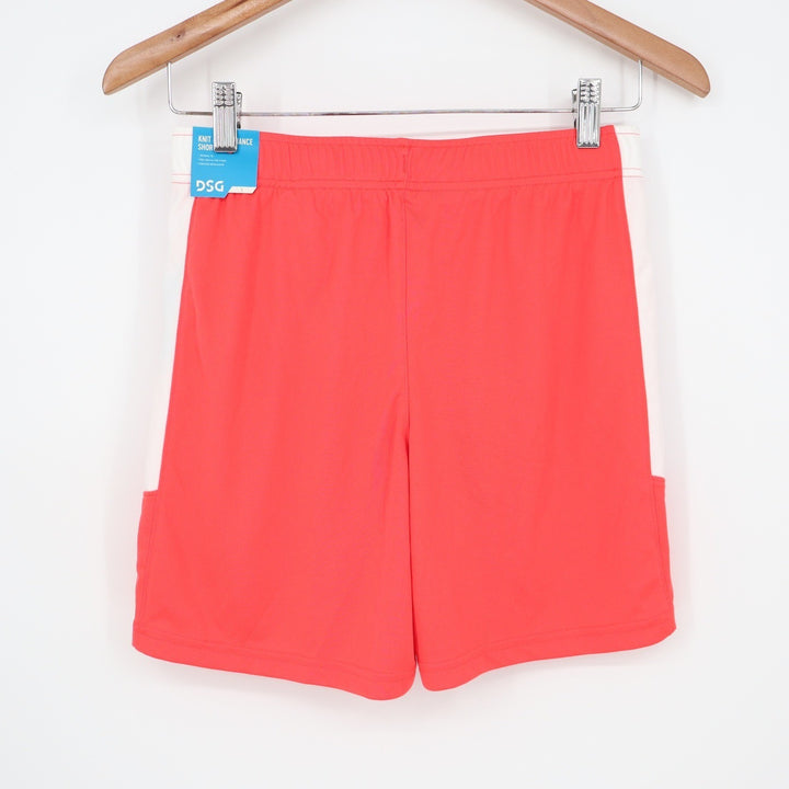 DSG Boys All Sport Short Cabana Coral Pink White Size L 14-16