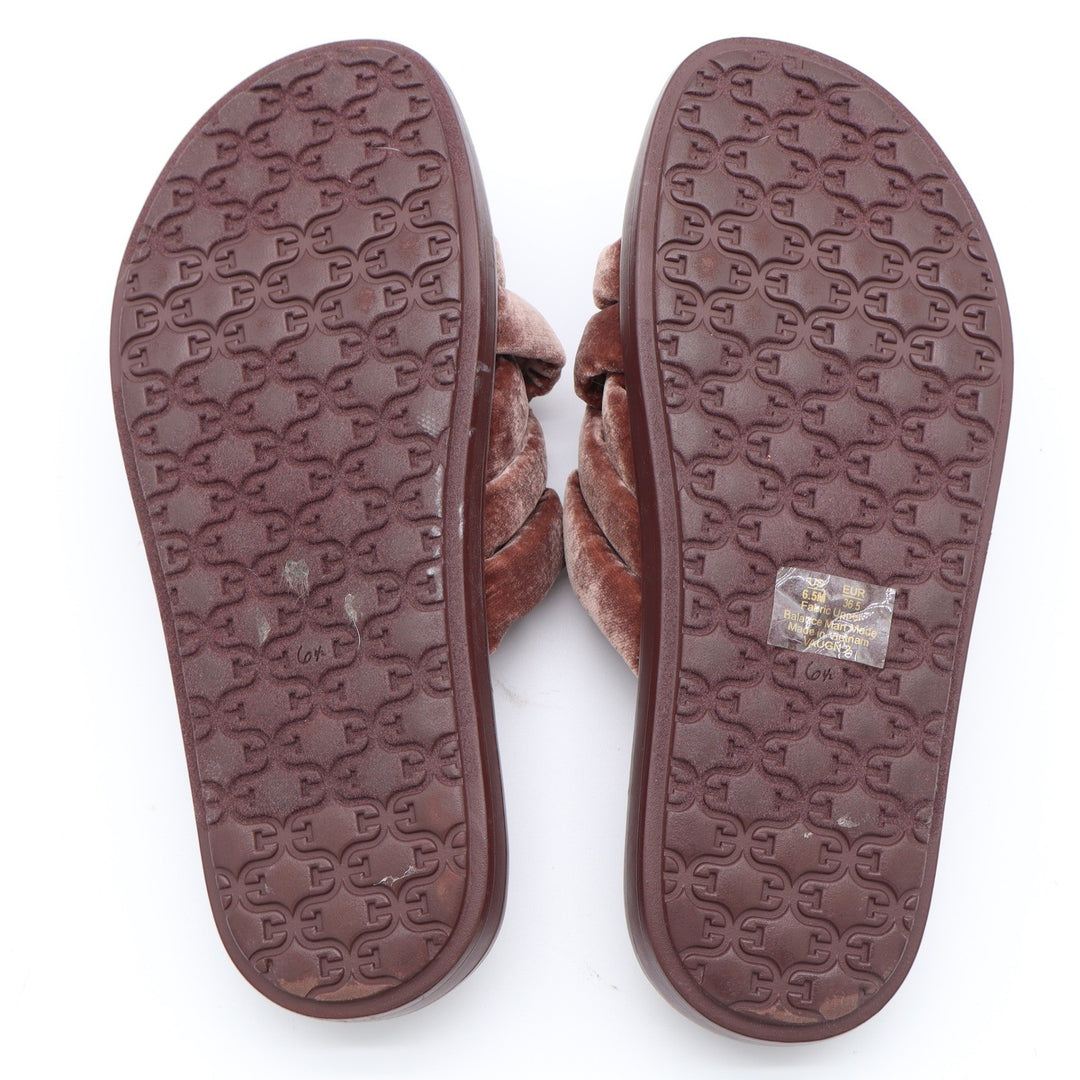 Sam Edelman Vaughn 2 Mauve Velvet Braided Slide Sandals Womens 6.5M Pink Woven