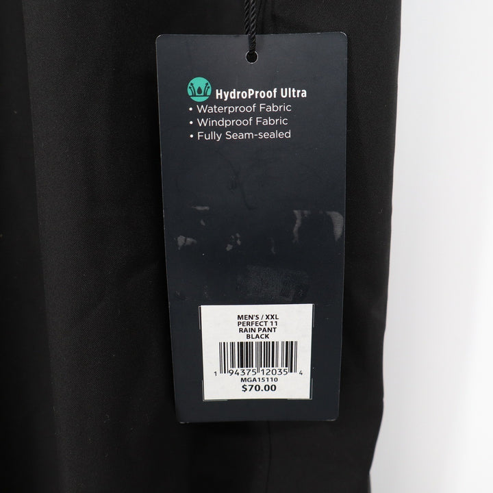 Walter Hagen Mens Perfect 11 Rain Pant Black XXL HydroProof Ultra Waterproof NEW