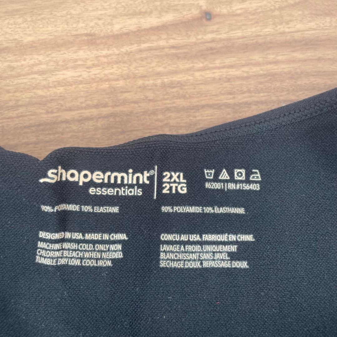 Shapermint Essentials All Day Every Day Scoop Neck Cami Black 2XL 2TG