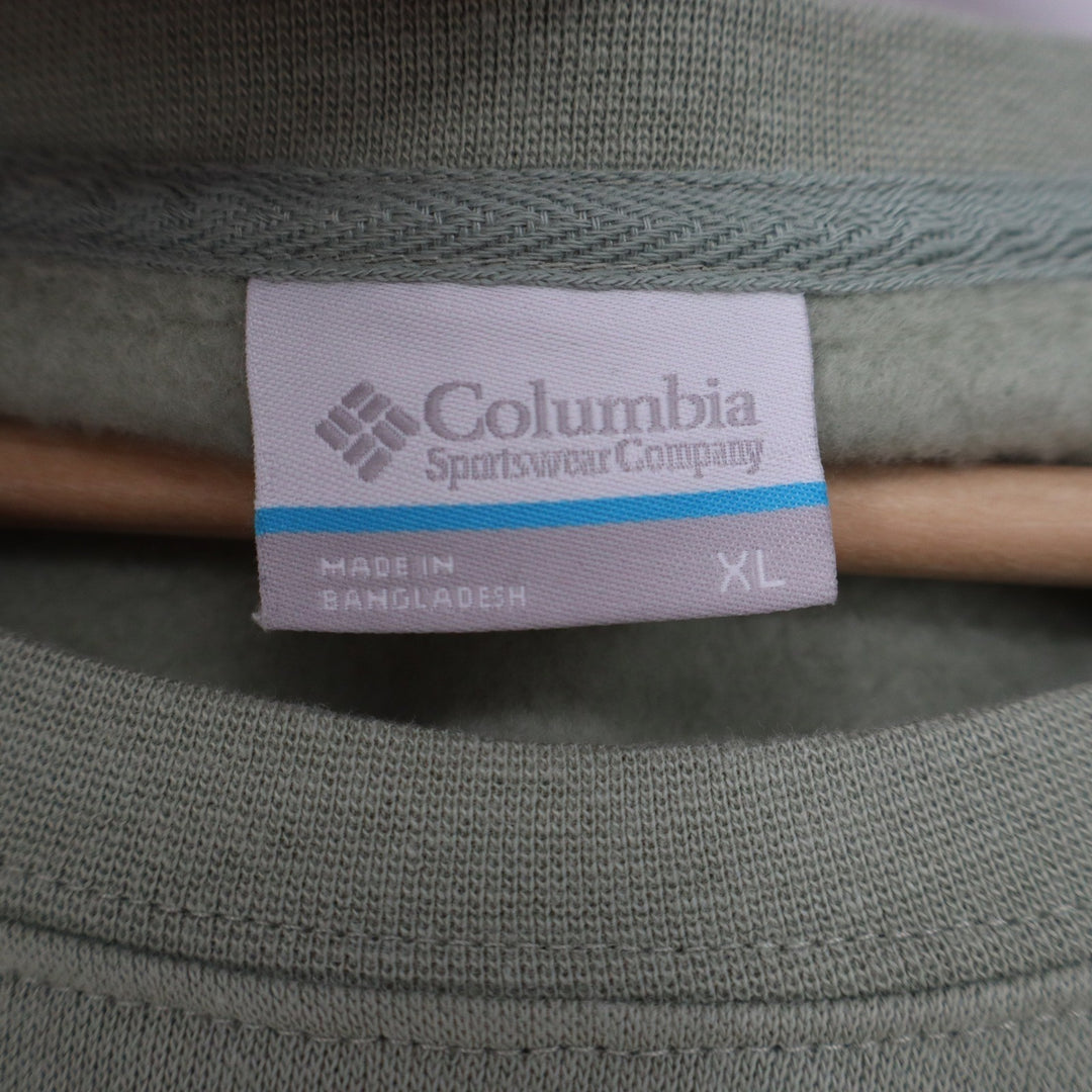 Columbia Sportswear Sage Green Graphic Crewneck Sweatshirt XL Logo