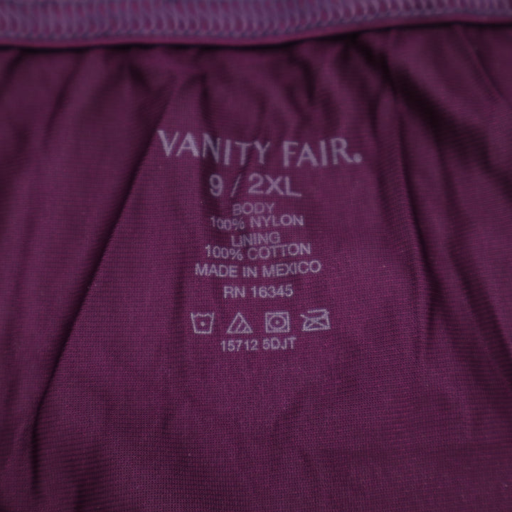 Vanity Fair Perfectly Yours Ravissant Brief Panty Womens 2XL Legacy Red Nylon