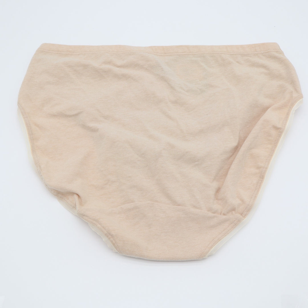 Bali DFLEHC Breathable Cotton Hi-Cut Panty Womens XL Nude Beige Cotton Stretch