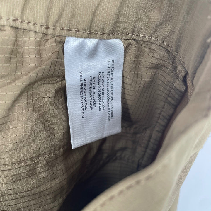 Banana Republic Men's Tan Chino Shorts Flat Front Stretch Size 34